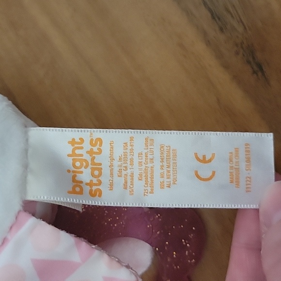 Super soft magical unicorns baby toy rattle clip on lovey lovie toy stroller - Picture 2 of 8